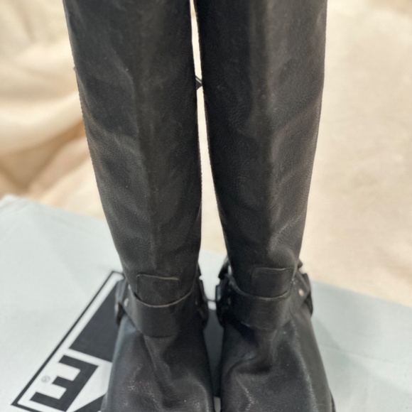 Women’s frye boots Phillip Harness tall size 9 distressed black - Picture 3 of 7